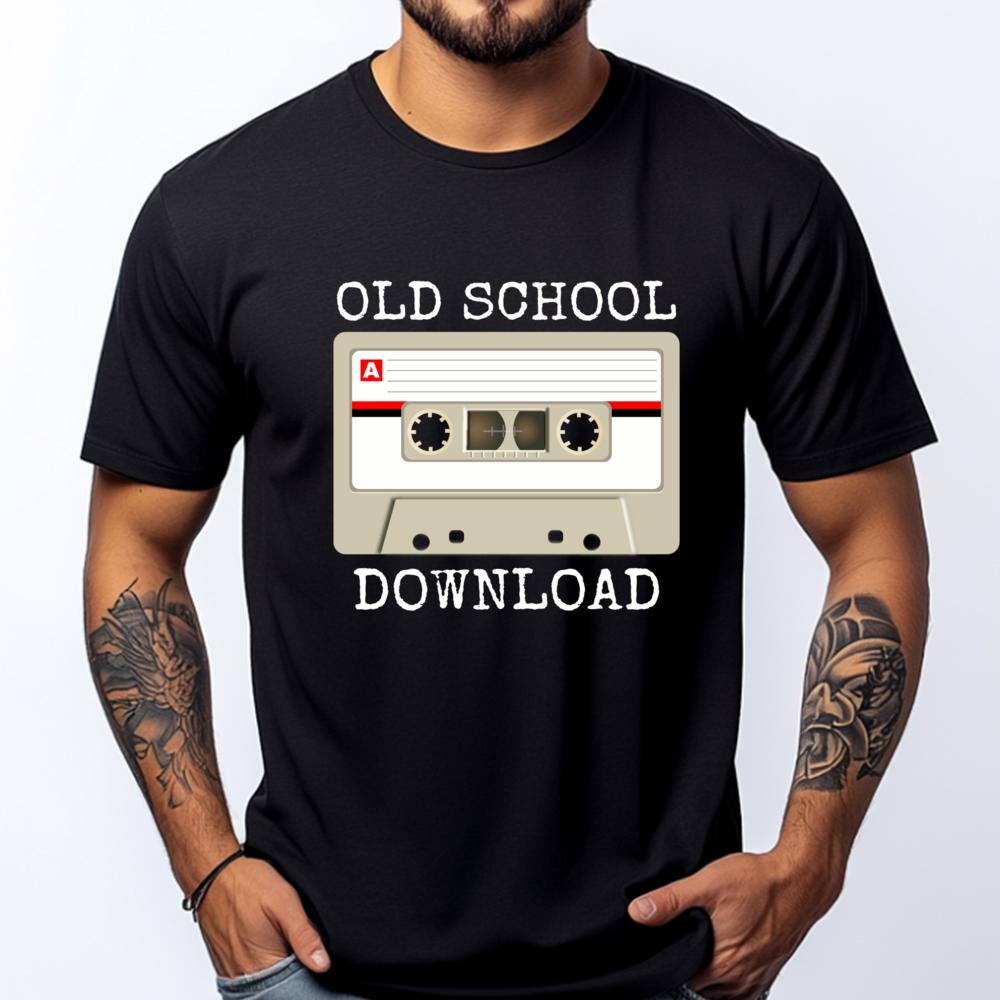 Оригинальные Old School Музыкальные Загрузки Кассетная Пленка Графические Футболки Классические Футболки с Логотипами Групп Алфавит Мужская Одежда - Мужская Летняя Co...