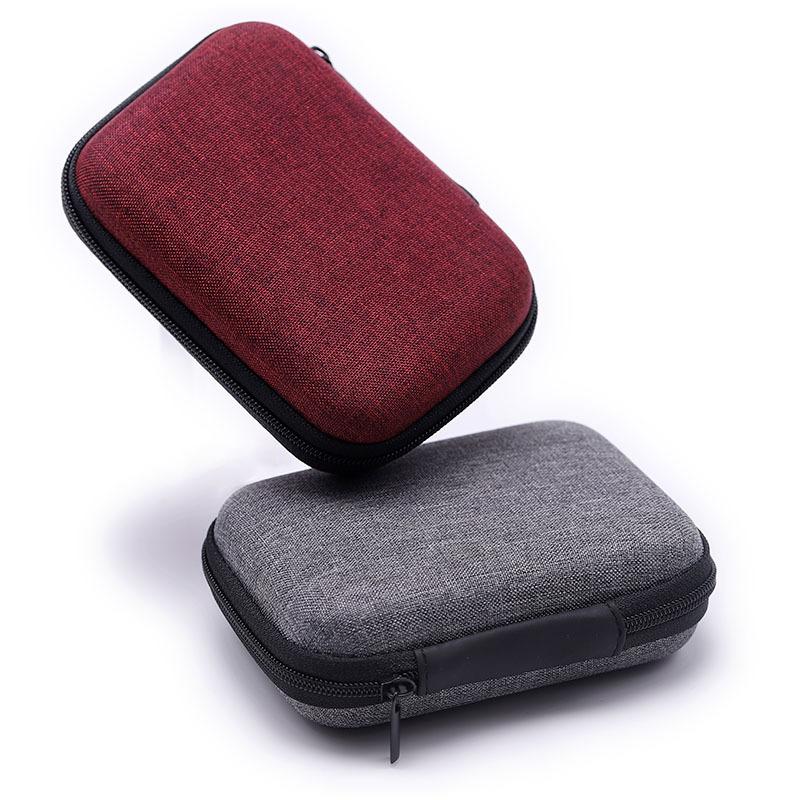 Mini Portable Earphone Bag USB Cable Hard Bag for Airpods Earpods Headphone Ear Pads Wireless Bluetooth Earphone Storage Case