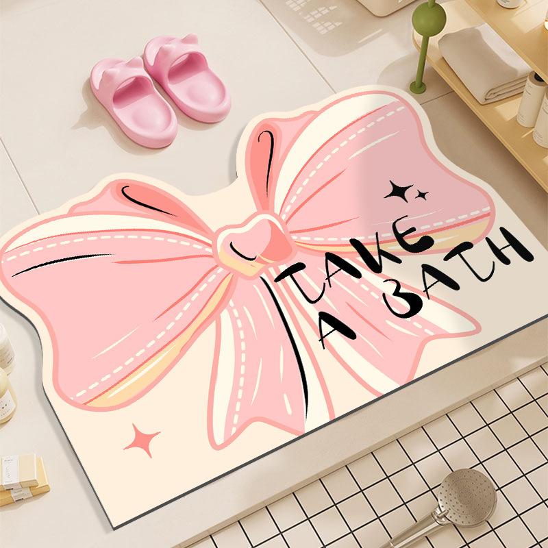 Коврики для пола, впитывающие воду, быстросохнущие коврики для ванной, коврики для ног в дверной проем душа, противоскользящие коврики для ванной комнаты