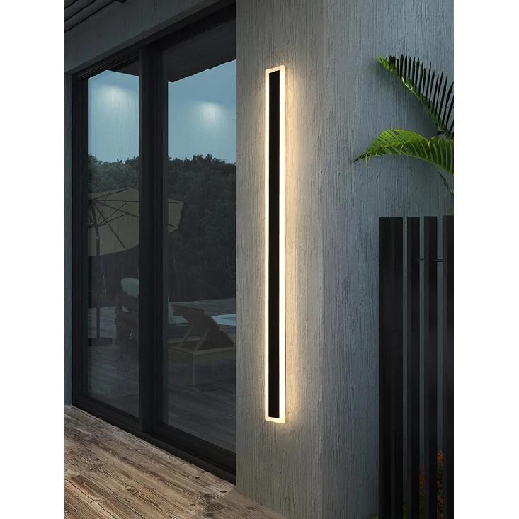 Modern Waterproof outdoor Long Strip LED wall lamps IP65 Aluminum Wall Light Garden porch Sconce Lights 110V 220V wall washer