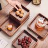 Stackable Wooden Tray Desktop Wood Storage Nut Box Creative Dessert Fruit Plate Creative Japanese Tableware Home Decoration