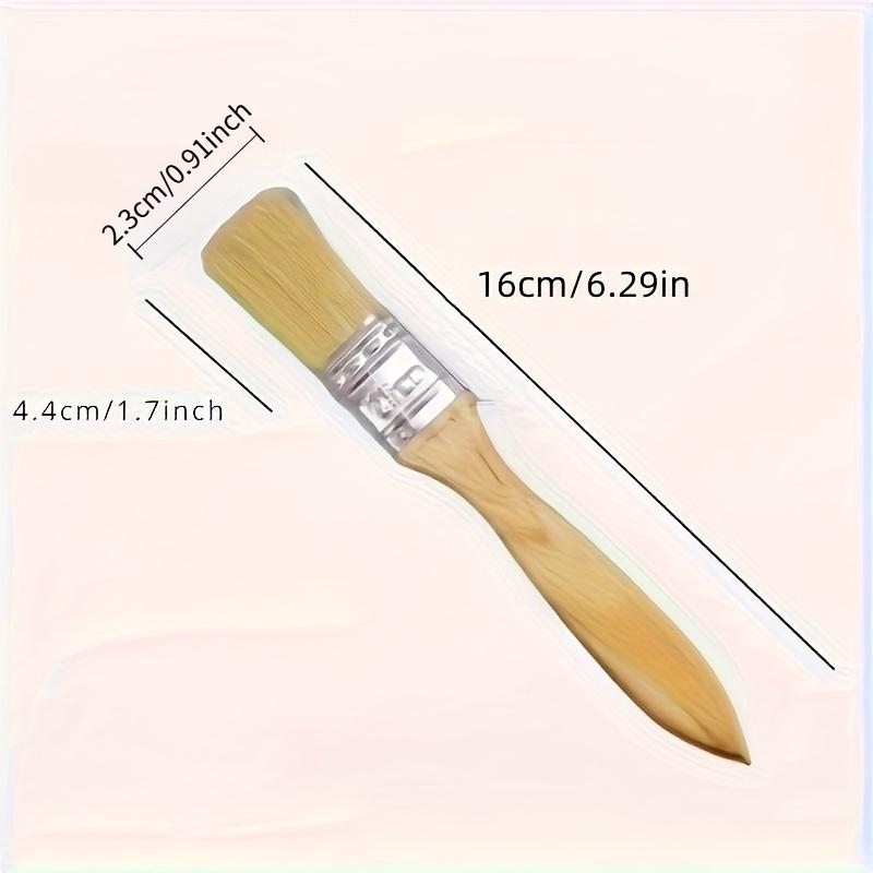 Small Paint Brush Suitable for Art Handwork Painting Dyeing Varnish Glue Application Wooden Handle Indoor/Outdoor Repair