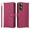 Multifunctional 6-Card Slots Leather Phone Case with Wrist Strap