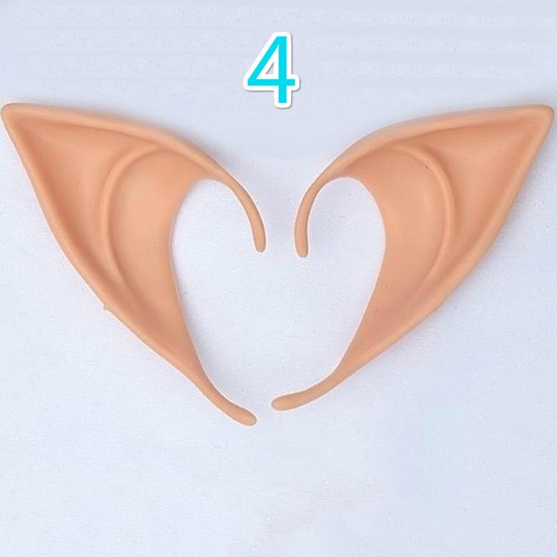 Уши феи, аксессуары для косплея, латексные аксессуары для Хэллоуина, вечеринки, аниме, мультяшные остроконечные протезы, реквизит