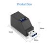 3-портовый USB-концентратор-адаптер-удлинитель для ПК, ноутбука, мобильного телефона, USB-разветвитель, 3-стороннее зарядное устройство, дисковая док-станция для мыши ZPG