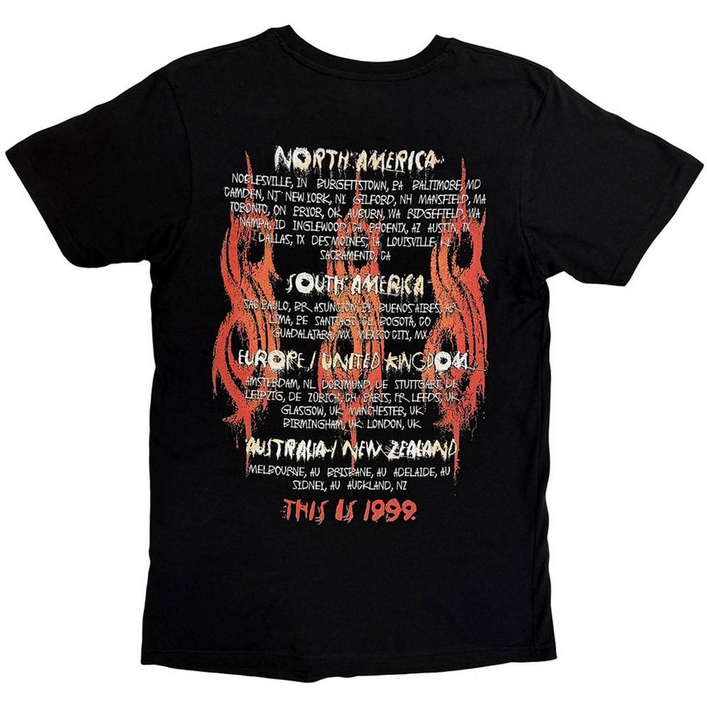 Slipknot Unisex Adult North American Tour ´99 Back Print T-Shirt