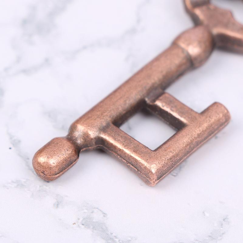 Игрушки для снятия стресса Тест на мозг Игрушка-ключ для замка Развитие Сплав Брелок для ключей Игра-головоломка Детский тест на Iq для мышления Ключ-головоломка