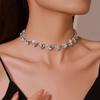 Нежная цепочка с когтями, преувеличенное модное ожерелье, ожерелье с каплями воды, аксессуар для ужина для женщин
