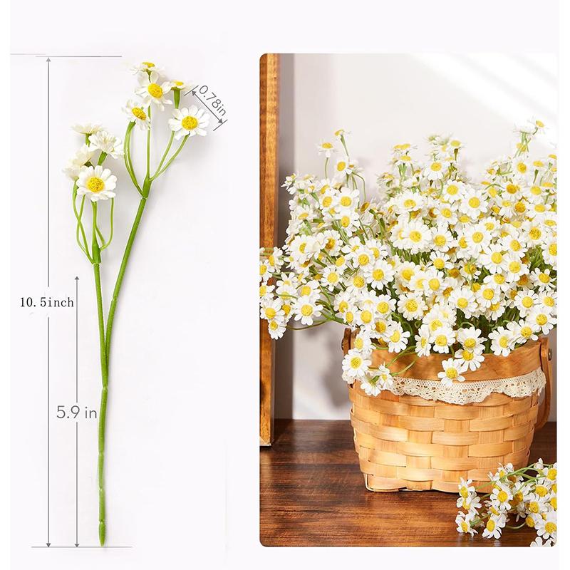5/10/20 шт. 26 см Шелковые Искусственные Цветы Ромашки Белые Ромашки Букет из Искусственных Цветов для Украшения Стола на Вечеринку DIY Домашний Свадебный Декор