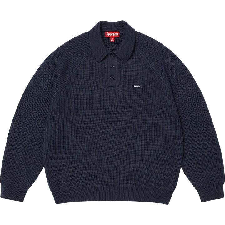 Supreme Small Box Polo Sweater Navy