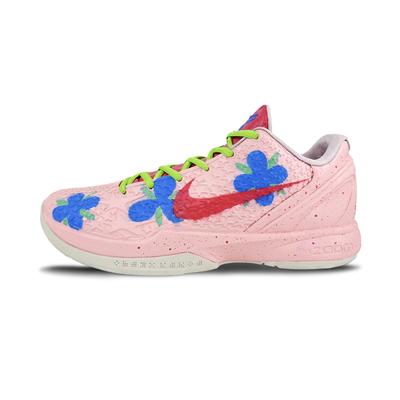 Баскетбольные кроссовки Zoom Kobe 6 Мужские Низкие Розовый/Синий/Красный FQ3546-100(Team1076-PE)