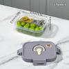 Reusable Plastic Bento Lunch Box For Kids Student With Compartment Portable Leak Proof Fruit Salad Food Container Microwave Safe