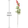Artificial Berries Red Gold Silver Fake Berries Branch Cherry Stamen Christmas DIY Floral Wreath Ornament New Year Party Decor