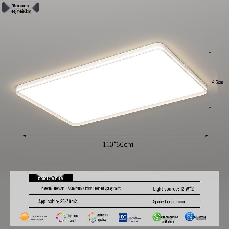 Большой современный минималистичный светодиодный потолочный светильник для гостиной, спальни или столовой