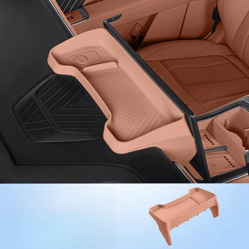 Silicone Rear Central Control Screen Storage Box for ONVO L90 - ETC Organizer Car Interior Accessory