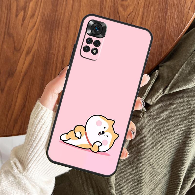 Чехол со щенком Сиба-ину для Xiaomi Redmi Note 14 Pro 13 12 11 10 15 Pro Plus Redmi 15 C 13 10C 12C 13C 14C