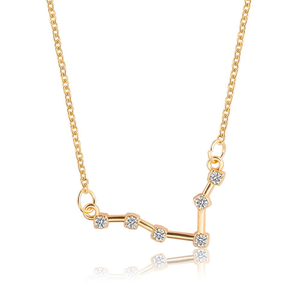 Women Necklace Zircon Pendant Twelve  Short Clavicle Chain