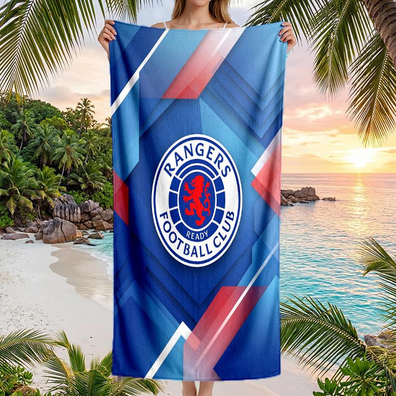 Rangers FC принт Быстросохнущее пляжное полотенце Микрофибра Впитывающее Портативное для путешествий Полотенце для плавания