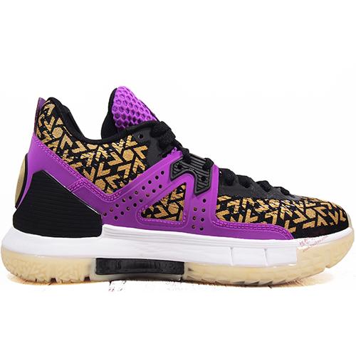 Баскетбольные кроссовки Li Ning WOW 5 Мужские Низкие Фиолетовые ABAM057-12