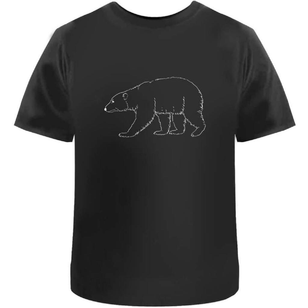 Унисекс Футболка 'Белый Медведь' - 100% Хлопок (S-XXL) (TA000937)