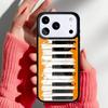 Музыкальный чехол для телефона с клавишами пианино для iPhone 17 Air 16e 15 14 13 Pro Max Задняя крышка для 12 11 Pro Coque