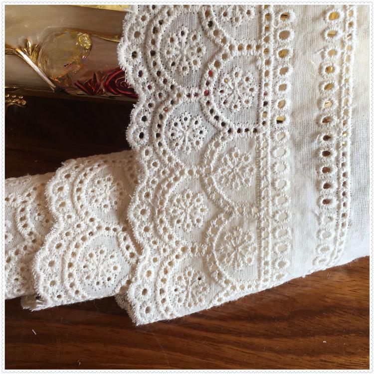 Хлопковое кружево Вышитое вышитое кружево Кружевные аксессуары Текстиль Делать шторы Хлопковая ткань Аксессуары для одежды Изделия ручной работы Ленты