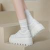 2025 Muffin Thick Baseplate Shoes 2025 New Female Trend Versatile Bread Little White Shoes Super Fire Black and White Panda Shoes Versatile