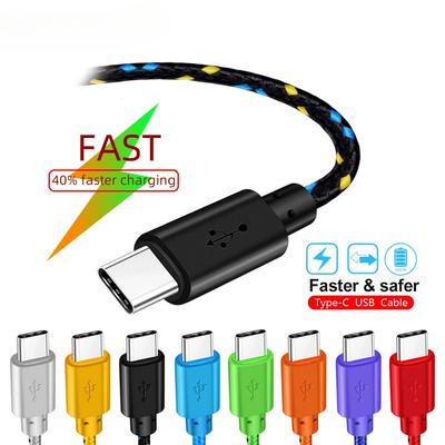 Кабель USB C Type C для быстрой зарядки 1 м 2 м 3 м Зарядное устройство для p9 p10 p20 mate 10 pro lite samsung S9 S10 Plus s8 Note кабель для передачи данных