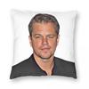 Matt Damon Actor Pillowcase Polyester Linen Velvet Creative Zip Decorative Throw Pillow Case Home Cushion Cover