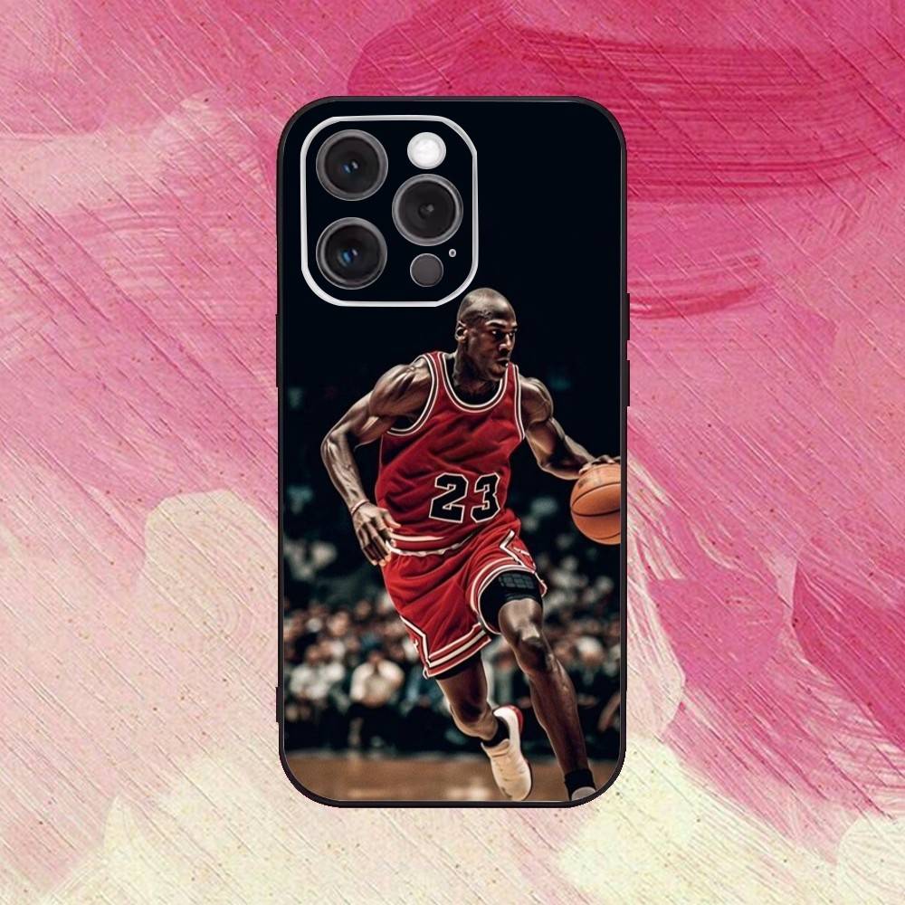 Баскетбол-12 Чехол для телефона J-Jordan Для iPhone17,16,15,14,13,12,11 Plus,Pro Max Мягкий Черный Чехол