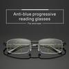 Memory Titanium Pochromic Multifocus Reading Glasses Men Women  Progressive Anti-blue Ray Half Rim Presbyopic Eyeglasses