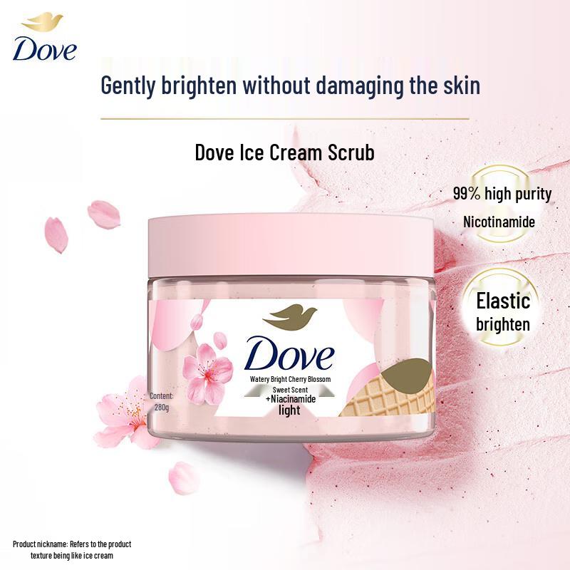 DOVE Увлажняющий скраб «Цветущая вишня»
