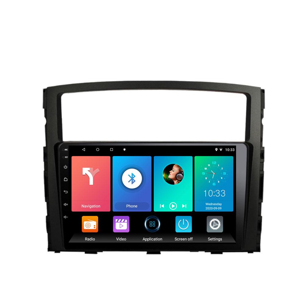9-дюймовый Android для Mitsubishi Pajero 2006-2014, автомобильный радиоприемник, мультимедийный видеоплеер, GPS-навигация, WIFI, 1 + 16 ГБ