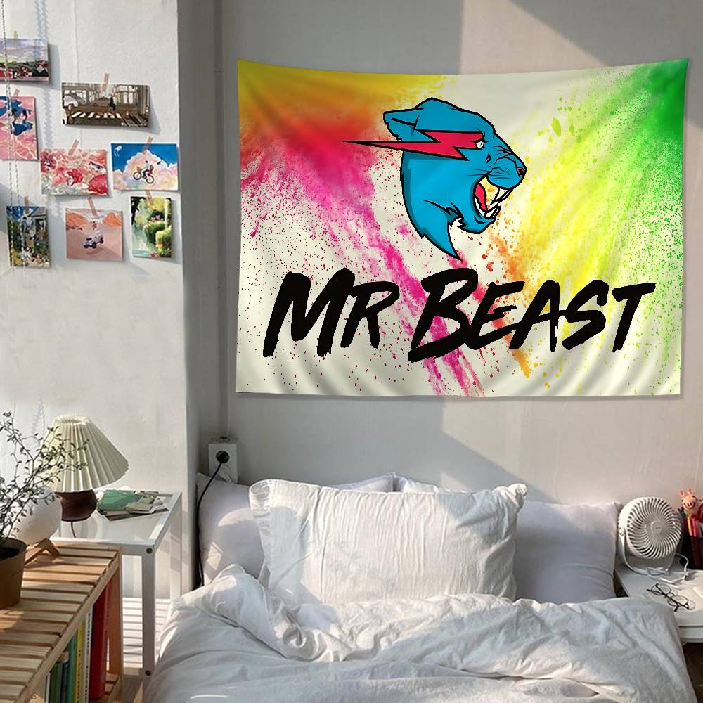 Игровой блогер MrBeast Подвесная богемная гобеленовая ткань Богемные настенные гобелены Мандала Дешевая настенная подвеска в стиле хиппи