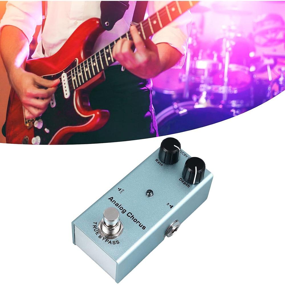 DC 9V Power Analog Chorus Pedal Aluminum Alloy Mini Effect Pedal Music Performance