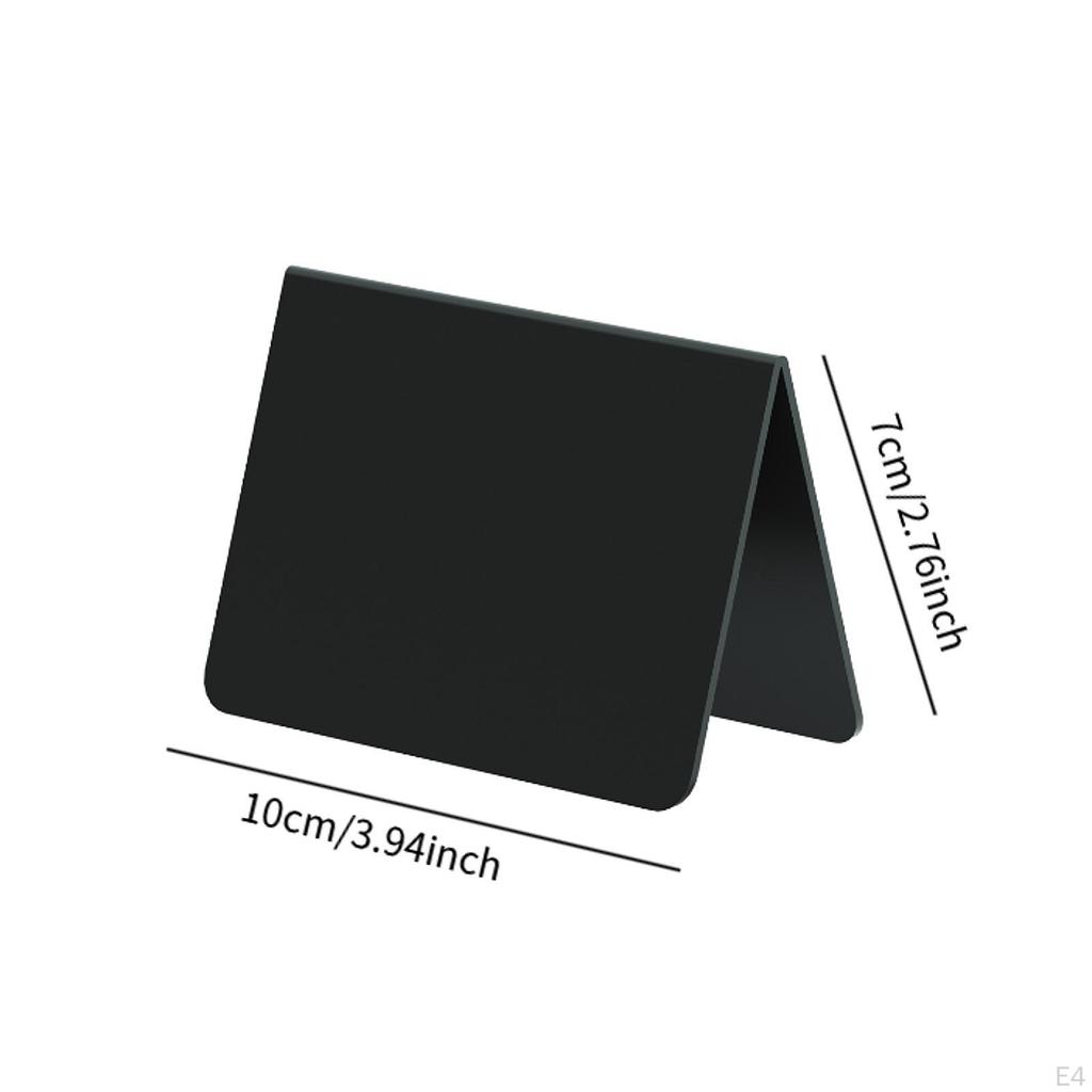 10 Acrylic Chalkboard Tent Signs for Food Display And