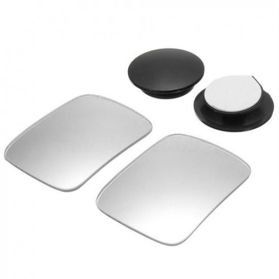 1Pair Blind Spot Mirror 360° Wide Angle Convex Rear Side View Car Accessories