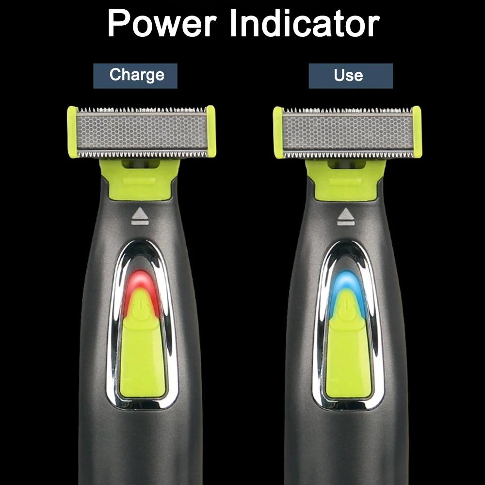 Моющаяся перезаряжаемая электробритва для бороды, триммер для тела, мужской станок для бритья, уход за волосами, уход за лицом, чистящие машинки для стрижки для мужчин