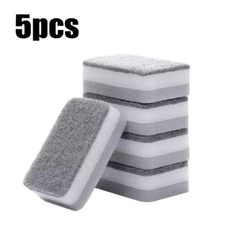 1/5/10Pcs Double Side Dishwashing Sponge Dish Washing Brush Pan Pot Dish Wash Sponges Household Cleaning Kitchen Tools