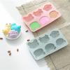 6 даже мультяшная форма животного, силиконовая форма для торта, поросенок, обезьяна, узор, мыло ручной работы, шоколадная форма
