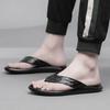 Hot Sale Summer Beach Slippers Men's Flats Cool Half Drag Crocodile Pattern Male Flip Flops Comfortable Casual Leather Shoes Men