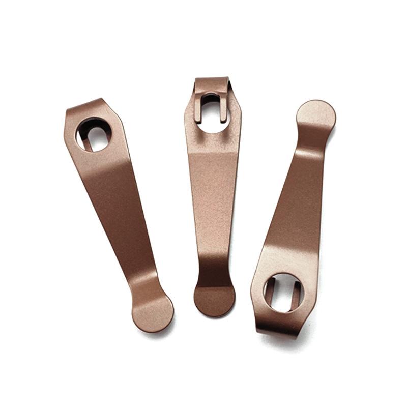 Titanium Knife Clip for Para 3 Perfect for Hiking Camping and Outdoor Activities 1 PCS