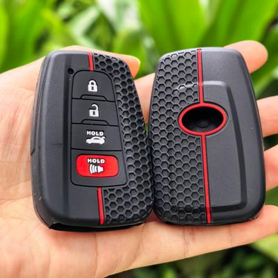 Силиконовый чехол-брелок для ключа автомобиля Toyota Chr Camry Corolla Rav4 Highlander C-Hr Prius Land Cruiser Prado Аксессуары