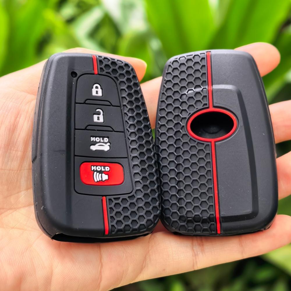 Силиконовый чехол-брелок для ключа автомобиля для Toyota CHR Camry Corolla RAV4 Highlander C-HR Prius Land Cruiser Prado Аксессуары
