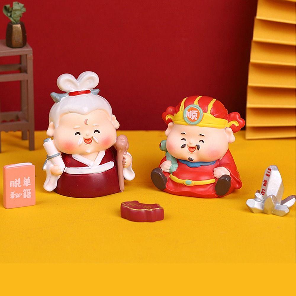 Creative Fengshui Sculpture Chinese Style Lucky Ornaments Cake Decoration