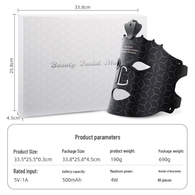 Семицветная светодиодная фотонная маска для омоложения лица - для домашнего использования