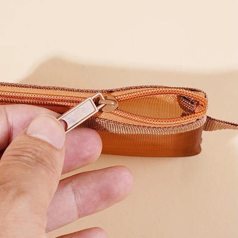 1/10 шт. нейлоновая сетка на молнии сумки кошелек для денег наушники кабель для передачи данных удостоверение личности держатель кредитной карты мини сумка для хранения дорожный органайзер сумка