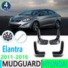 For Hyundai Elantra 5 Gen Sedan 2011-2015 Car Mudguard Anti-splash Anti-Fouling Front Rear Fender