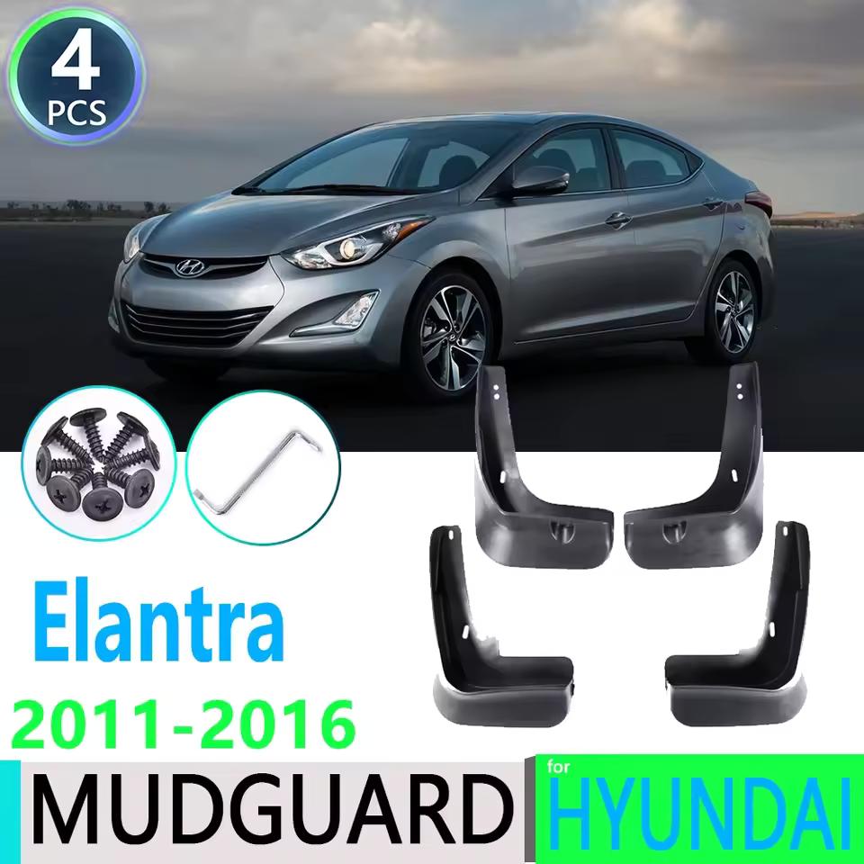 Для Hyundai Elantra 5 Gen Sedan 2011-2015 Автомобильное крыло с защитой от брызг и обрастания передним и задним крылом