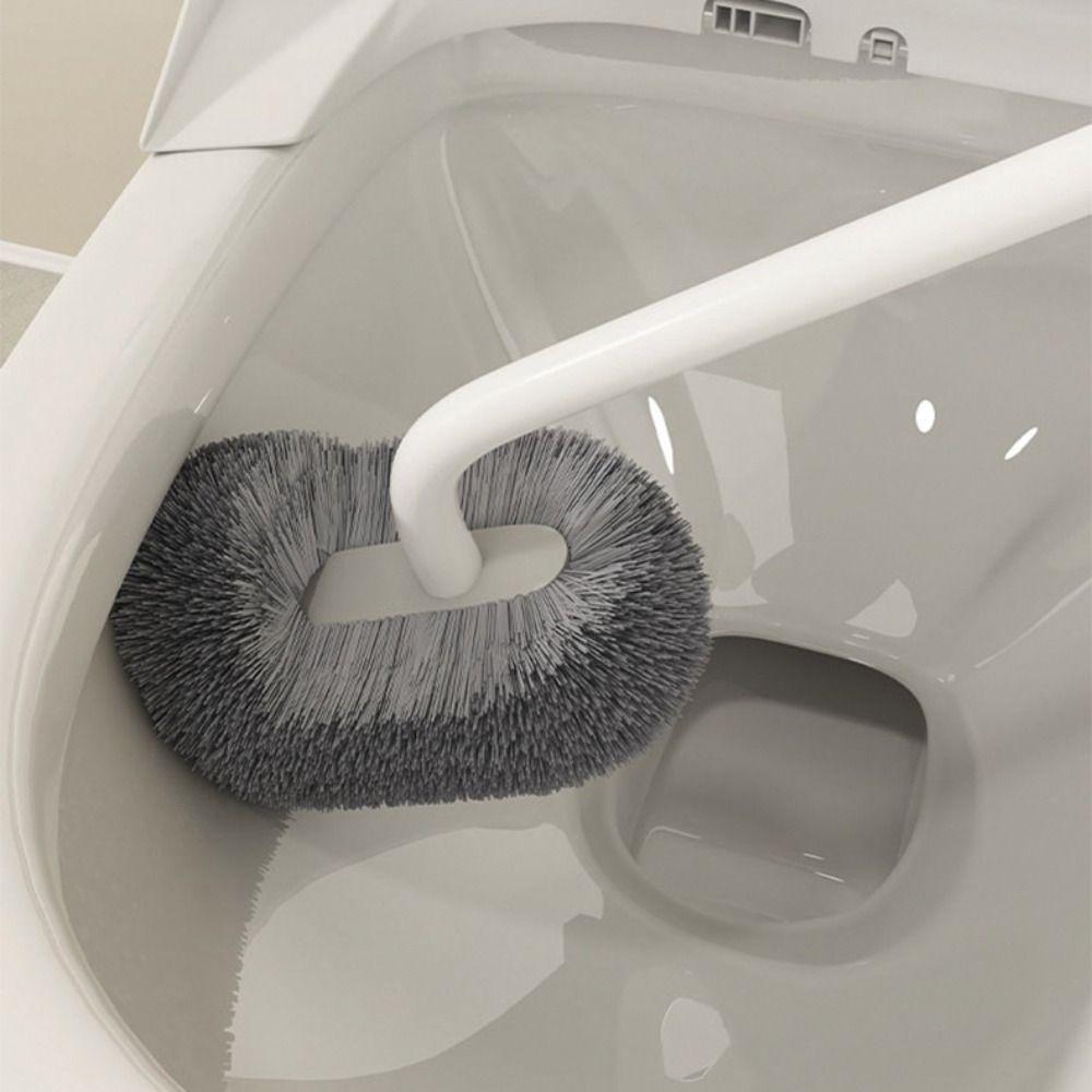 Двусторонняя туалетная щетка с длинной ручкой, настенная, угловая, для чистки ванной комнаты, инструменты для чистки, средство для чистки щелей на полу, бытовая